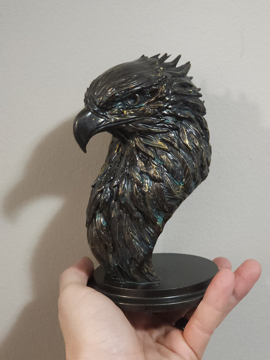 Bald Eagle Bust Resin Sculpture