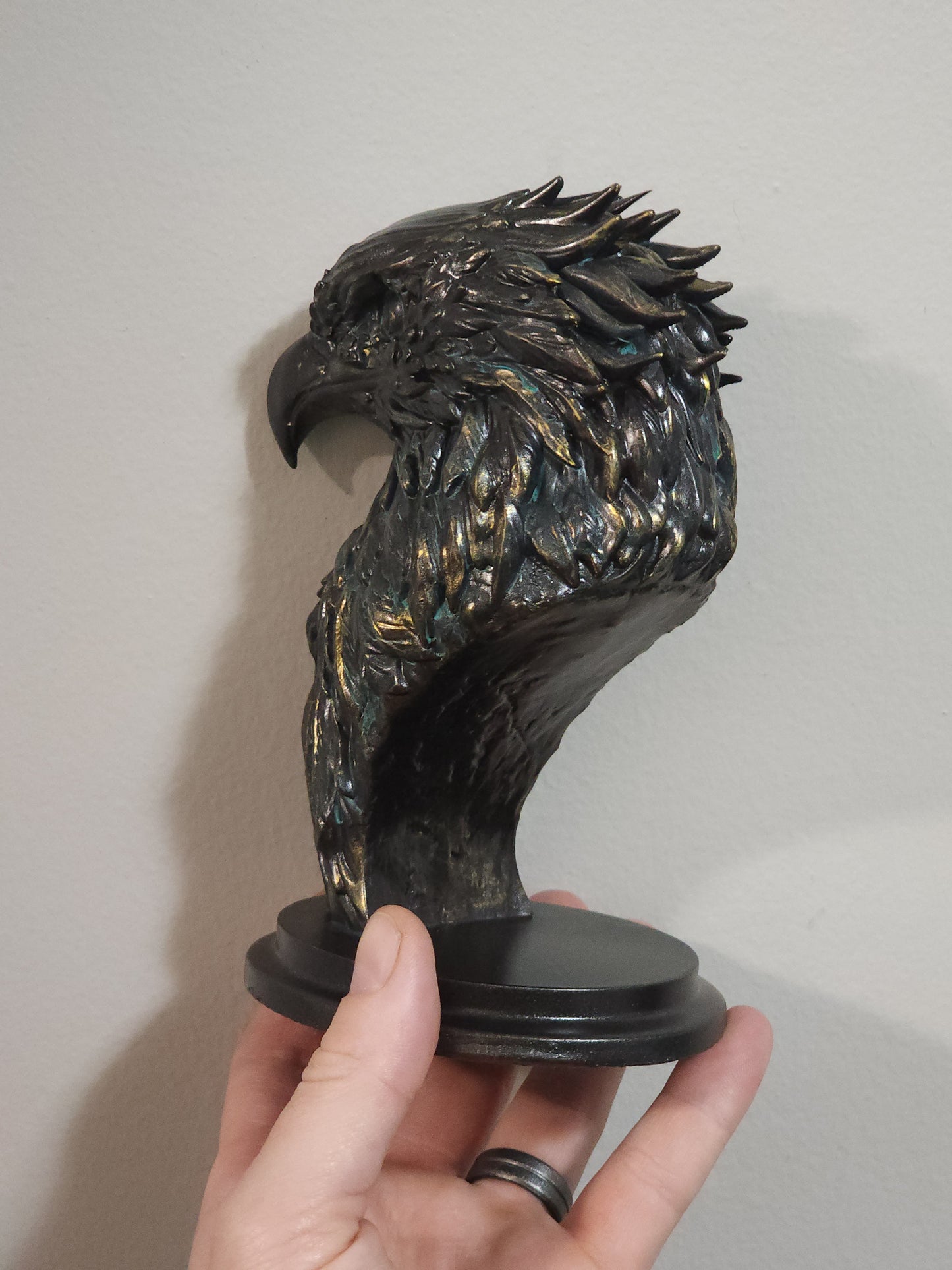 Bald Eagle Bust Resin Sculpture