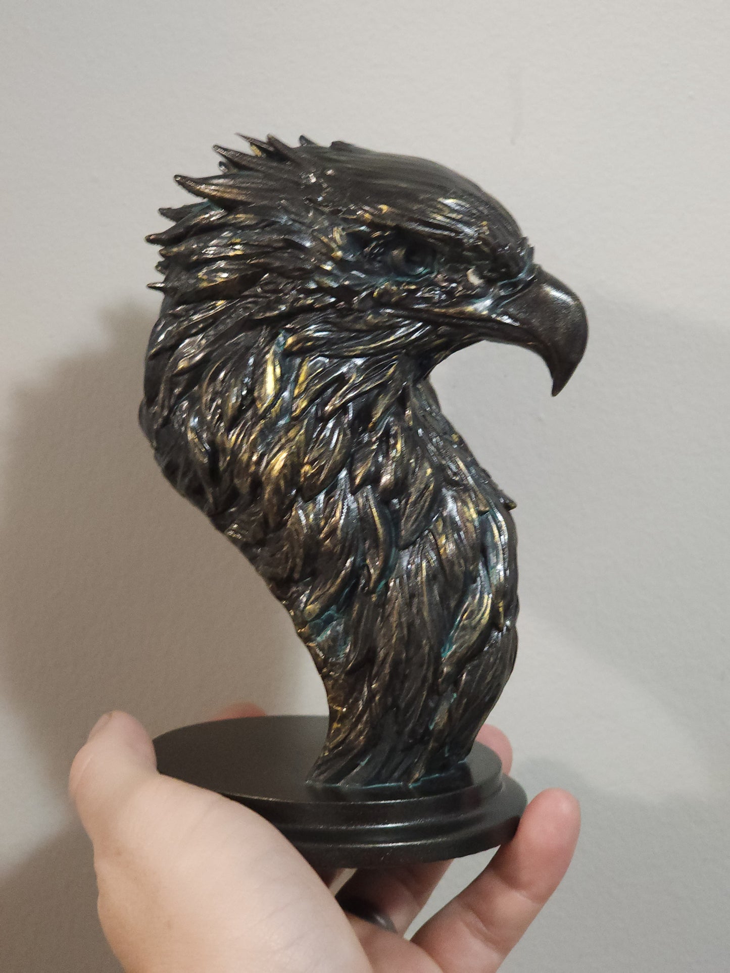 Bald Eagle Bust Resin Sculpture