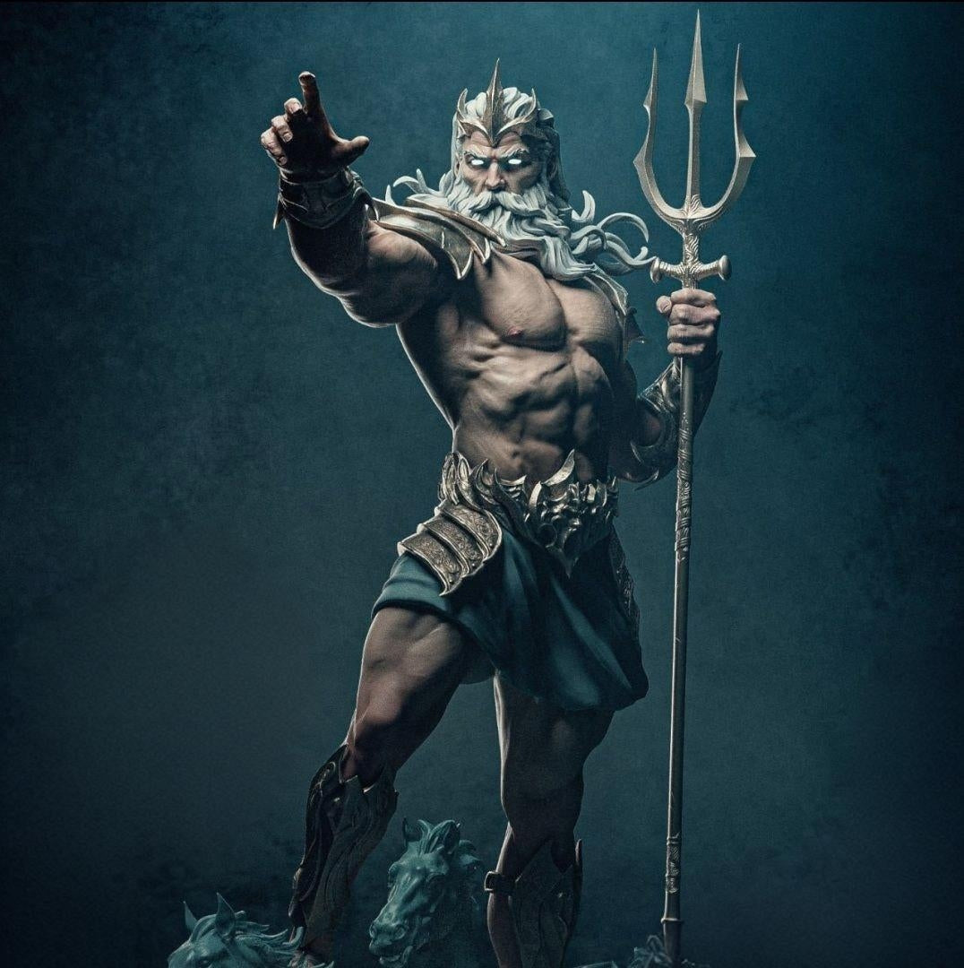 Poseidon: The Greek God Figure Resin Kit