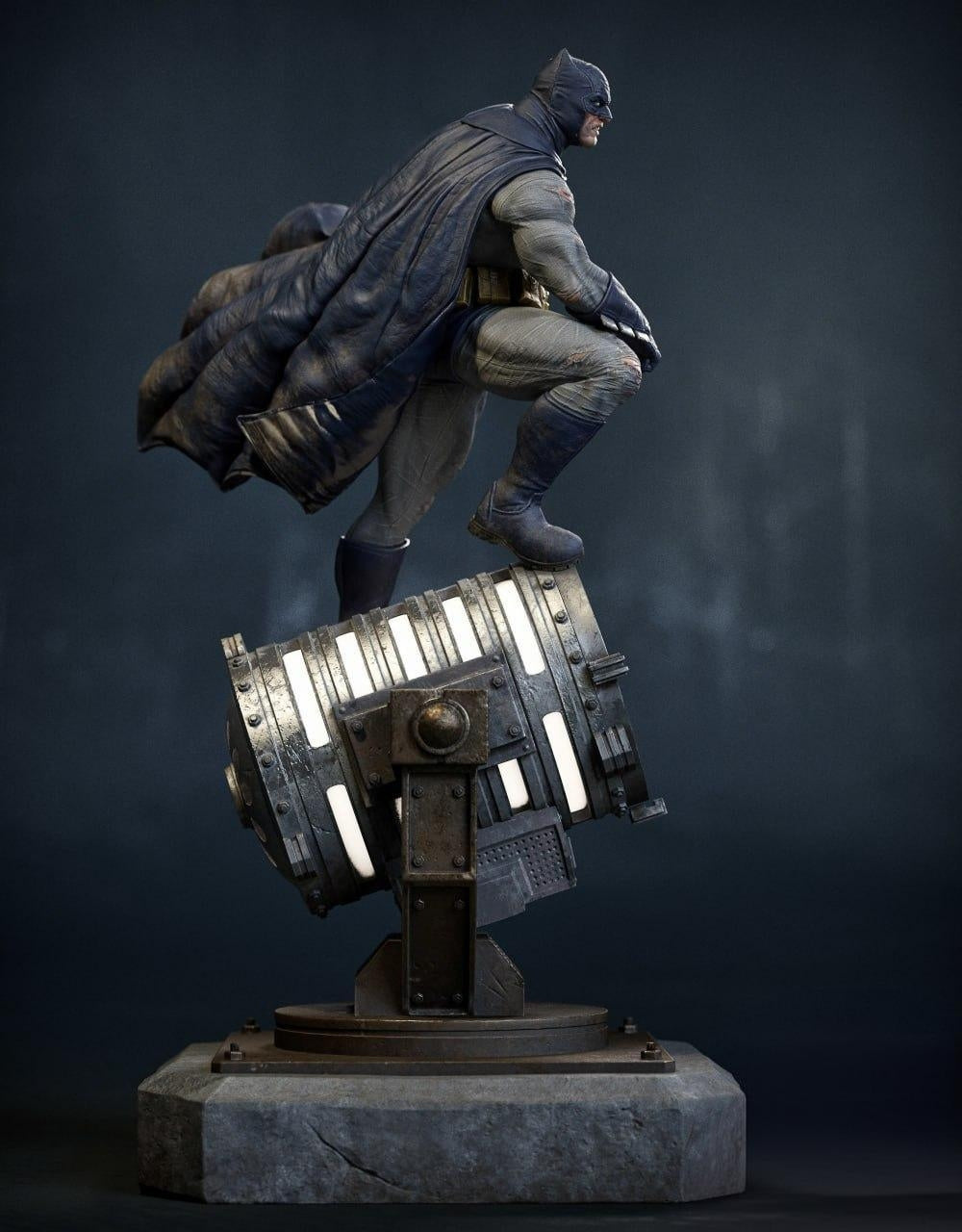 Batman on the Bat Signal Figure Resin Model Kit