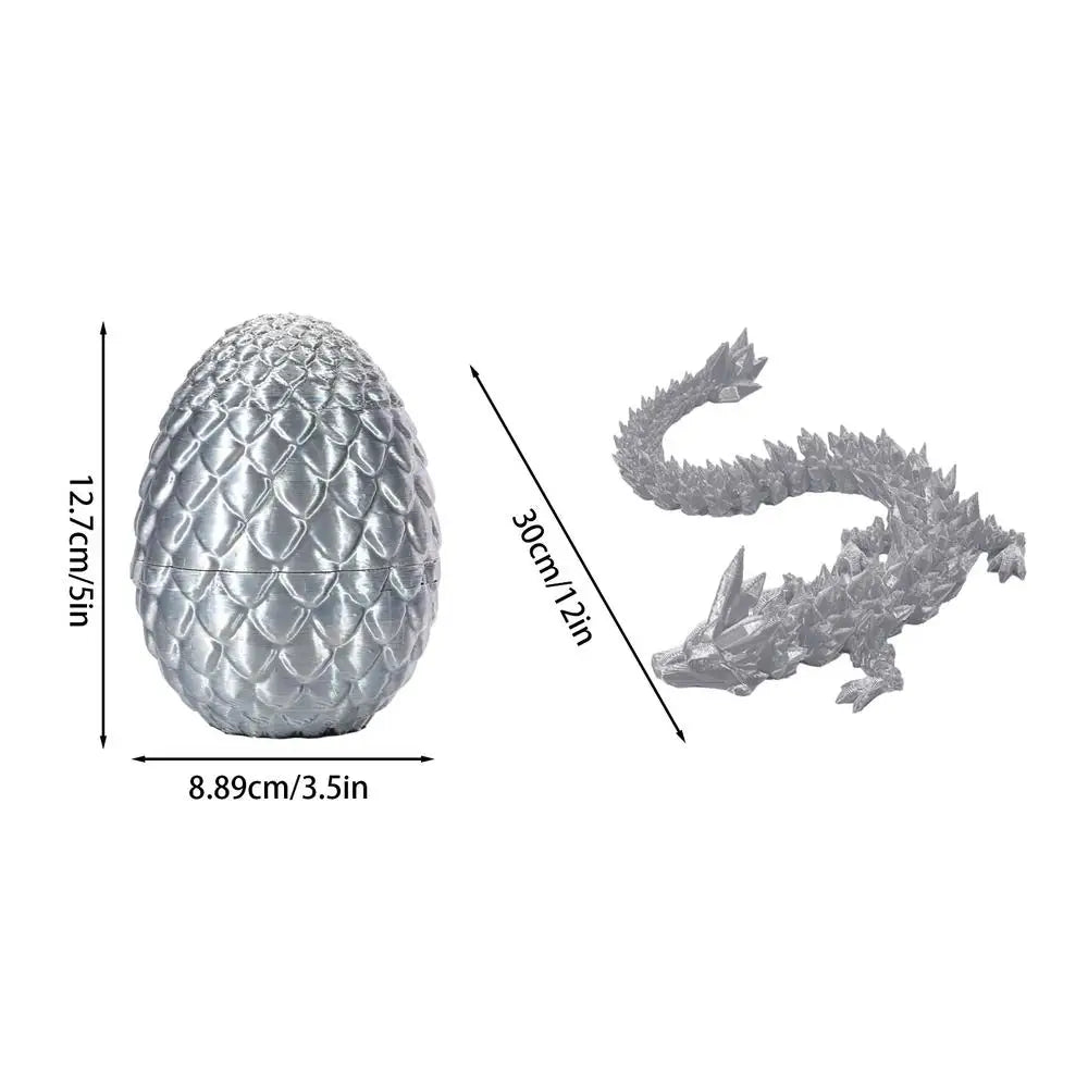 Dragon 3D Printed Articulated Dragon With Egg