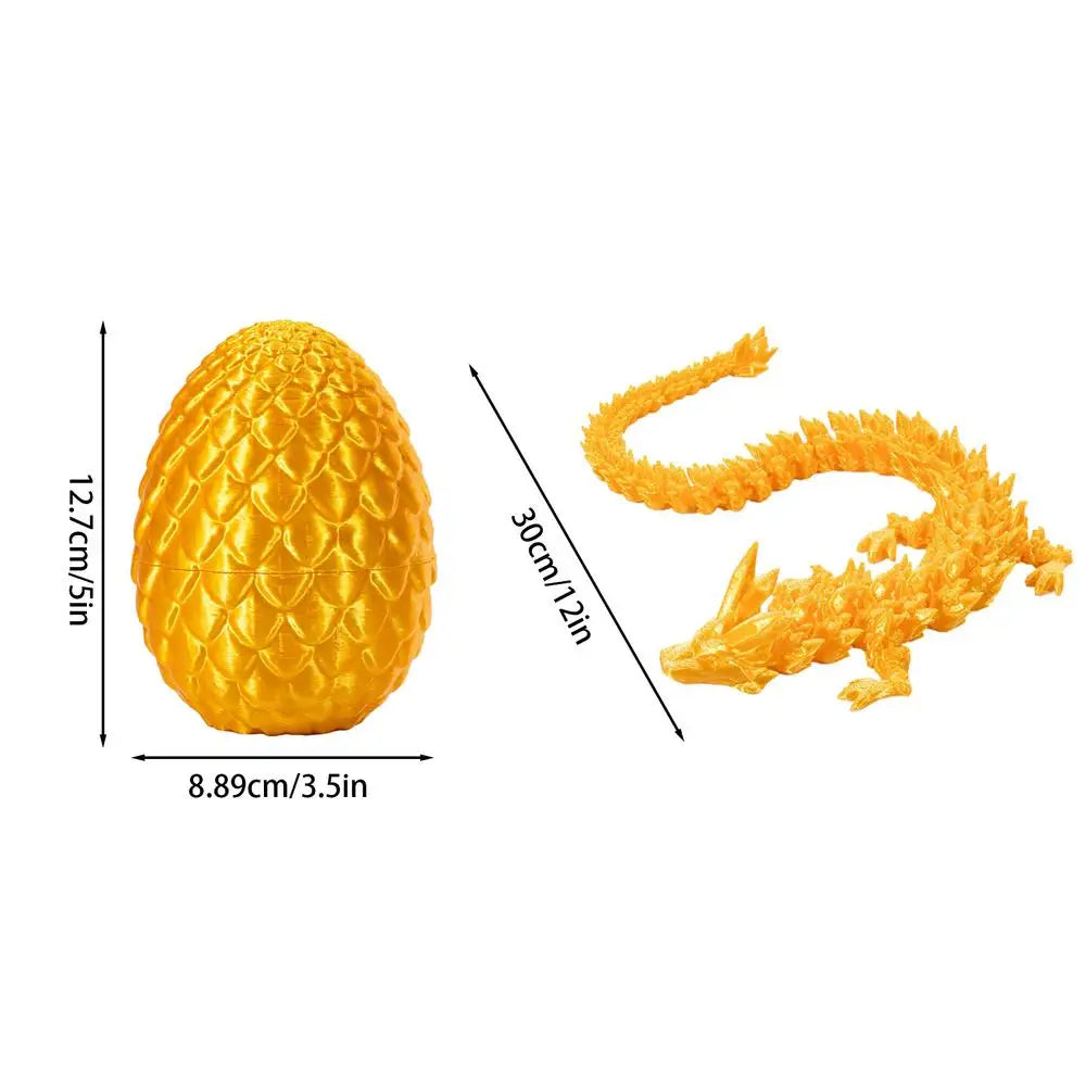 Dragon 3D Printed Articulated Dragon With Egg