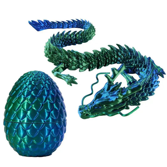 Dragon 3D Printed Articulated Dragon With Egg